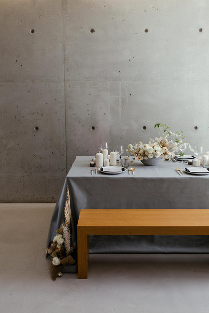 Modern french tropical wedding ideas with dried flowers