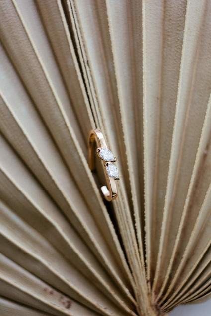 Modern french tropical wedding ideas with dried flowers