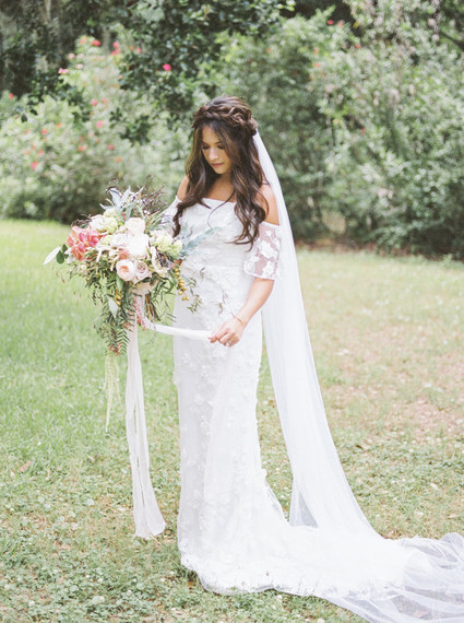 Ultra romantic southern wedding at Magnolia Plantation and Gardens in Charleston