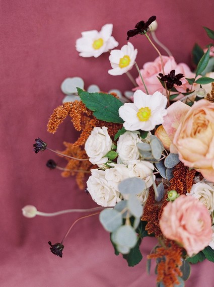 Gorgeous fine art fall wedding at the White Sparrow Barn in Dallas Inspiration