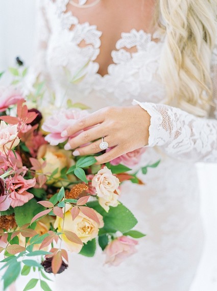 Gorgeous fine art fall wedding at the White Sparrow Barn in Dallas