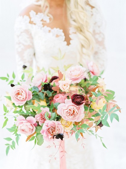 Gorgeous fine art fall wedding at the White Sparrow Barn in Dallas