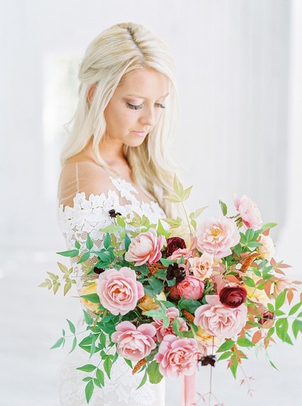 Gorgeous fine art fall wedding at the White Sparrow Barn in Dallas