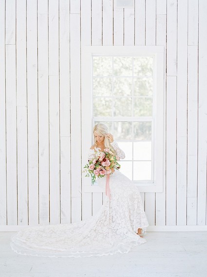 Gorgeous fine art fall wedding at the White Sparrow Barn in Dallas