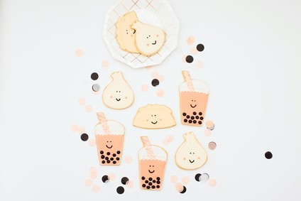Boba tea themed baby shower
