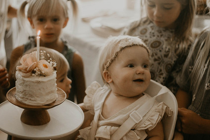 Blushy baby girl's 1st birthday from Kelli Murray