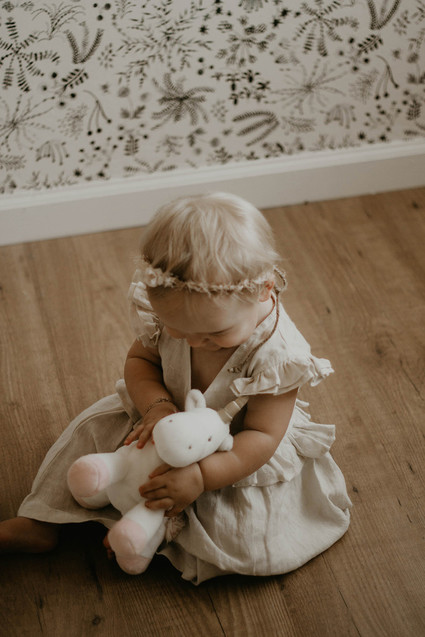 Blushy baby girl's 1st birthday from Kelli Murray