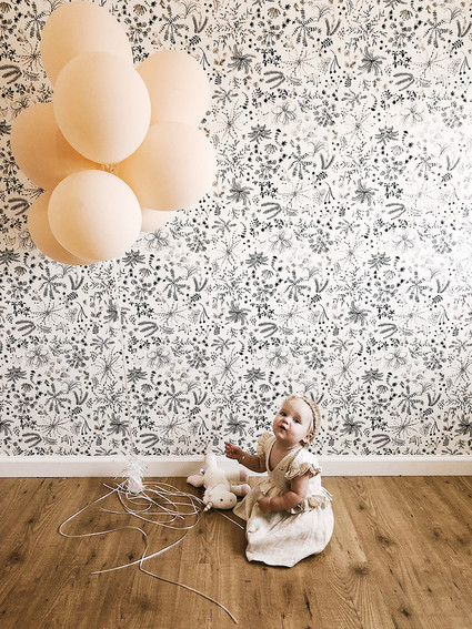 Blushy baby girl's 1st birthday from Kelli Murray