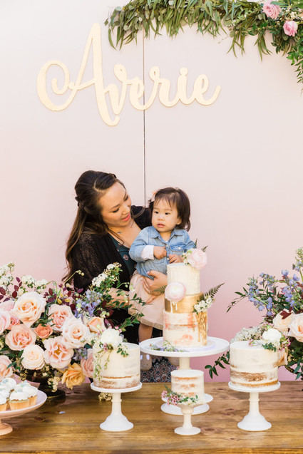 Flower market 1st birthday party