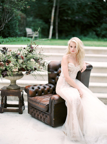 Autumnal Danish Hygge inspired wedding editorial with a gorgeous floral installation