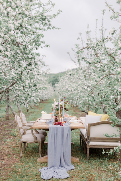 Apple orchard wedding inspiration in Mont Saint Hilaire, Quebec