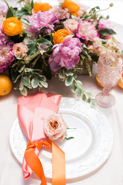 Floral feminine backyard baby shower