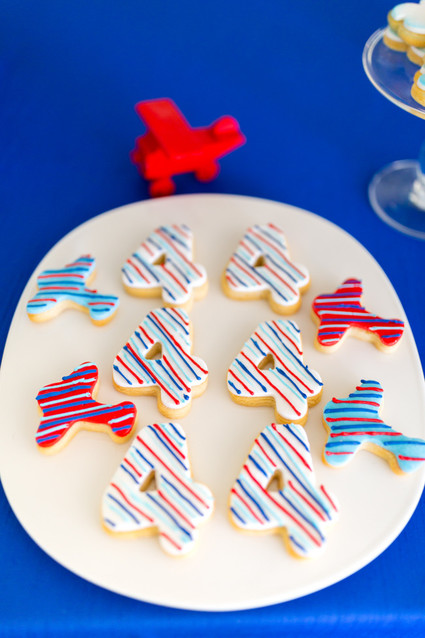 Airplane themed boy's birthday party