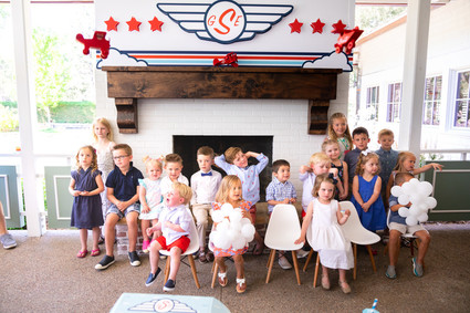 Airplane themed boy's birthday party