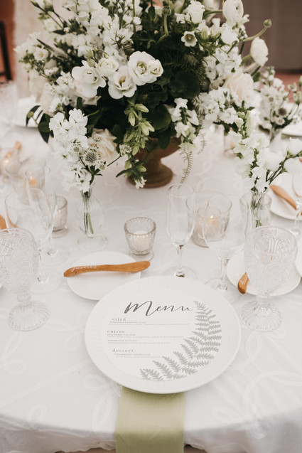 White tablescape