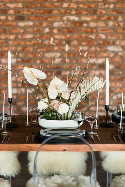 Modern minimal Icelandic wedding editorial at The Lake House