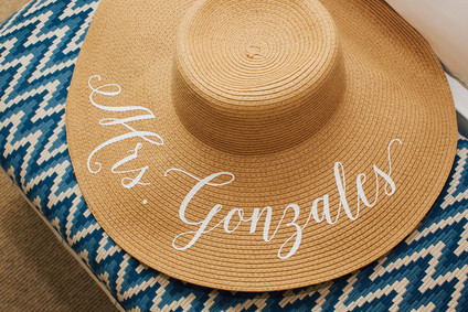 Monogramed hats