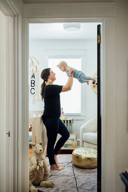 A teensy tiny modern nursery in 52 sq ft