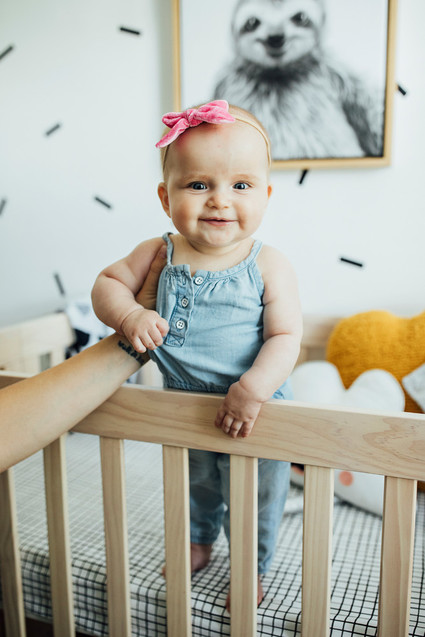 A teensy tiny modern nursery in 52 sq ft