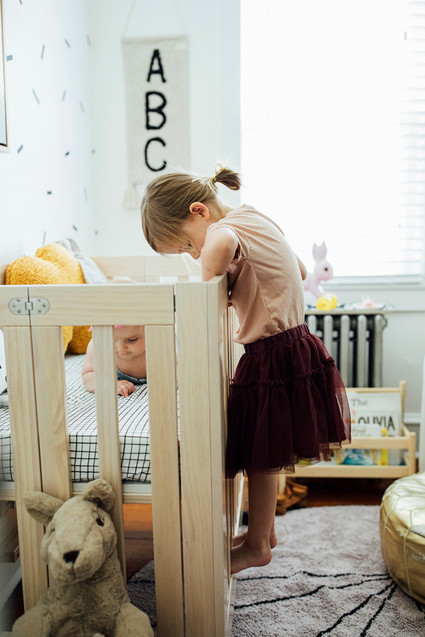 A teensy tiny modern nursery in 52 sq ft
