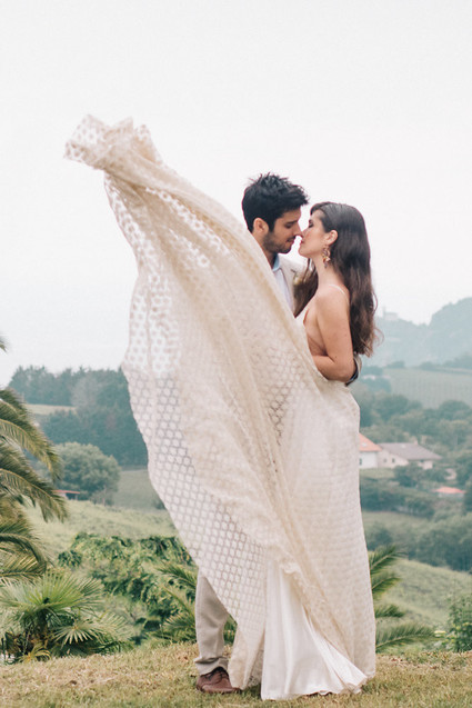 Late summer European elopement and dinner party in the Spanish Basque Country