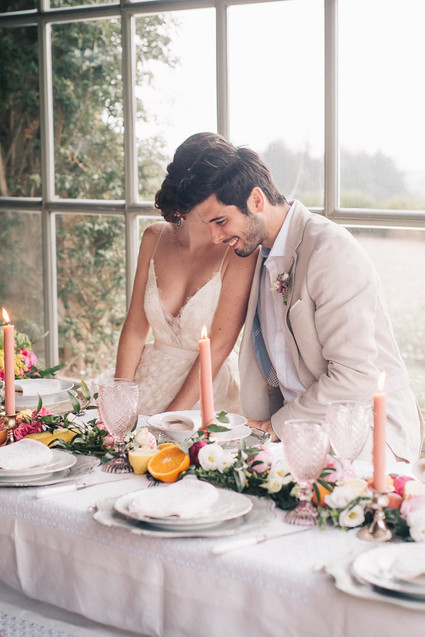 Late summer European elopement and dinner party in the Spanish Basque Country Inspiration