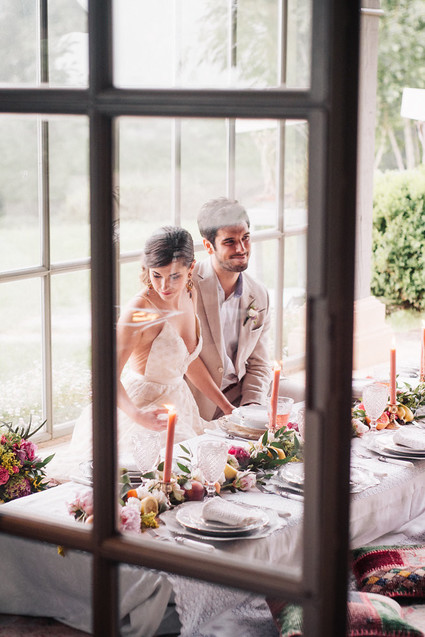 Late summer European elopement and dinner party in the Spanish Basque Country Inspiration