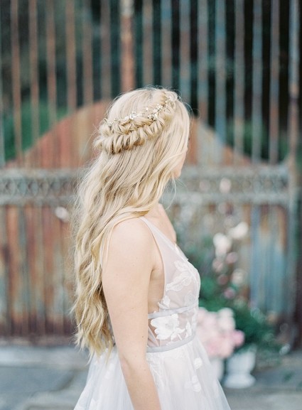 Pastel floral garden inspired wedding at a gorgeous French venue in San Diego