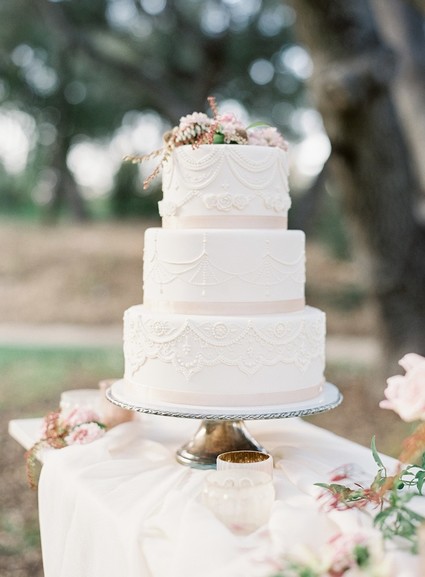 Pastel floral garden inspired wedding at a gorgeous French venue in San Diego Inspiration