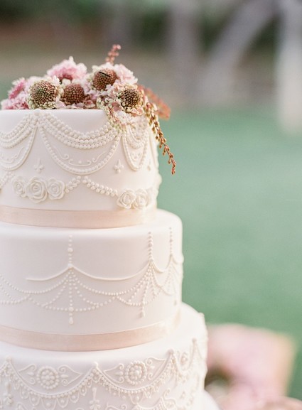 Pastel floral garden inspired wedding at a gorgeous French venue in San Diego