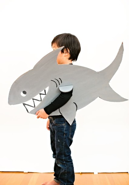 Cardboard Costume for Halloween