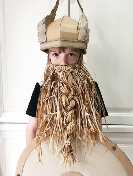 Cardboard Costume for Halloween