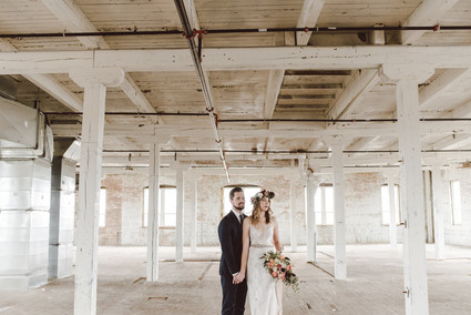 Modern luxe pink and black wedding at co. 251 in Chicago