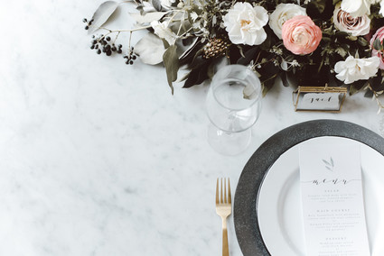 Modern luxe pink and black wedding at co. 251 in Chicago Inspiration