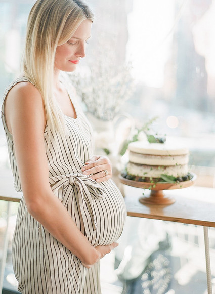 Classic french baby shower with navy details