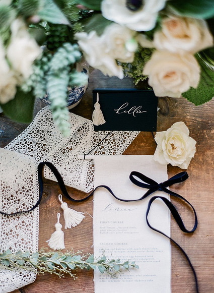 Classic french baby shower with navy details