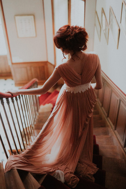 Dramatic candlelight autumn wedding in the French countryside