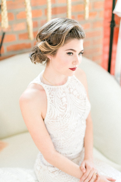 Modern bridal look