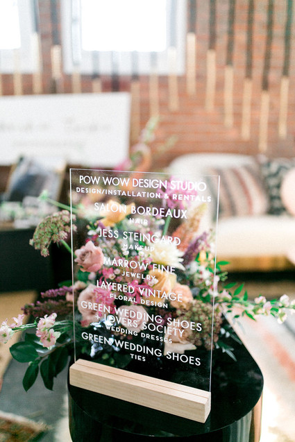 Modern wedding decor