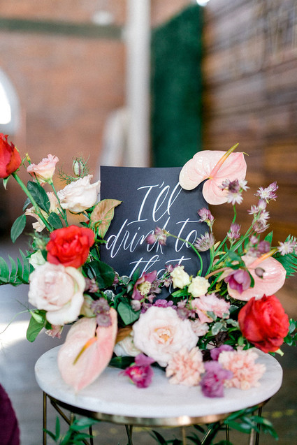 Modern wedding flowers