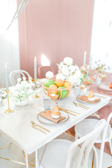 Modern wedding decor