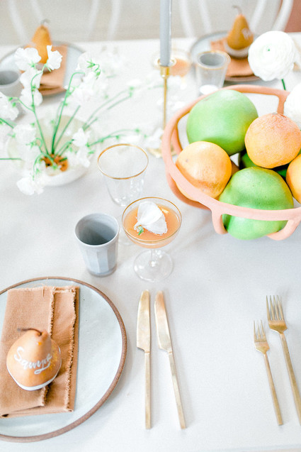 Modern wedding decor