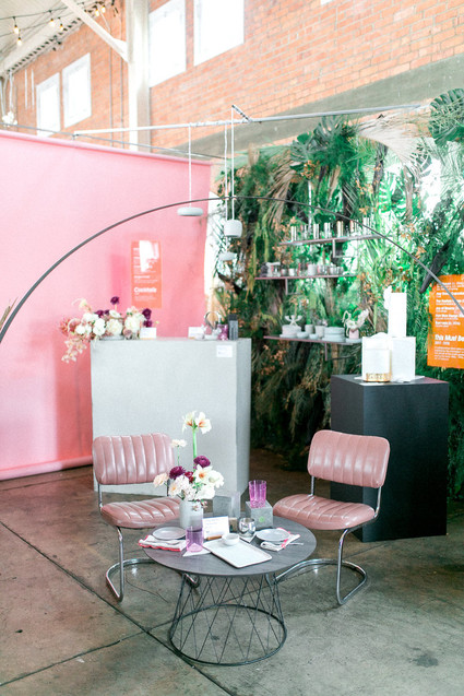 Modern wedding decor