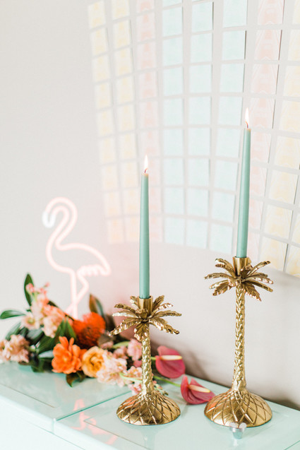 Modern wedding decor