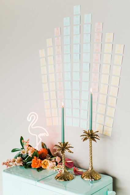 Modern wedding decor