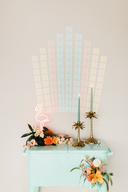 Modern wedding decor