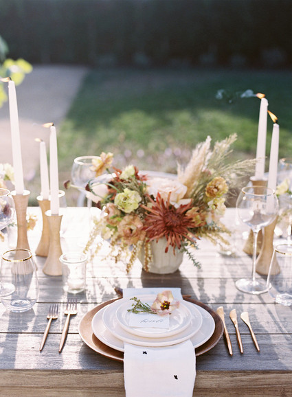 Fall outdoor tablescape