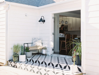 Tile patio
