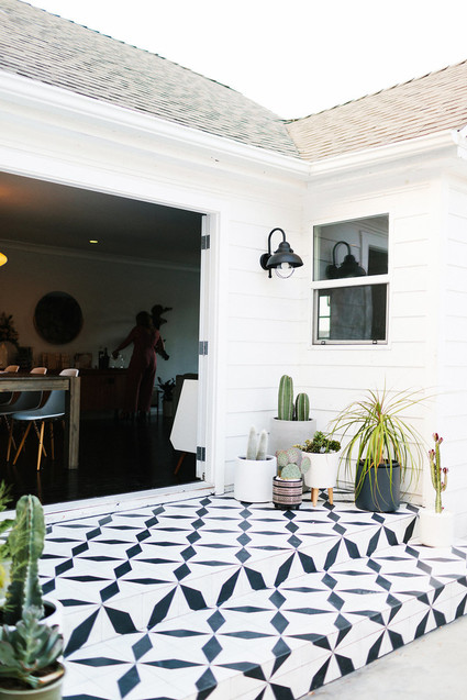Tile patio