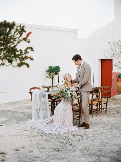 Moon and stars fall wedding Italian-style in Puglia